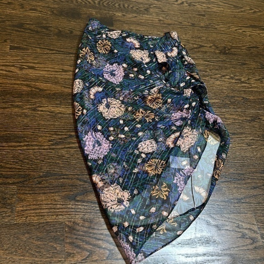 Veronica Beard Blue Pattern Print Skirt Size XS
